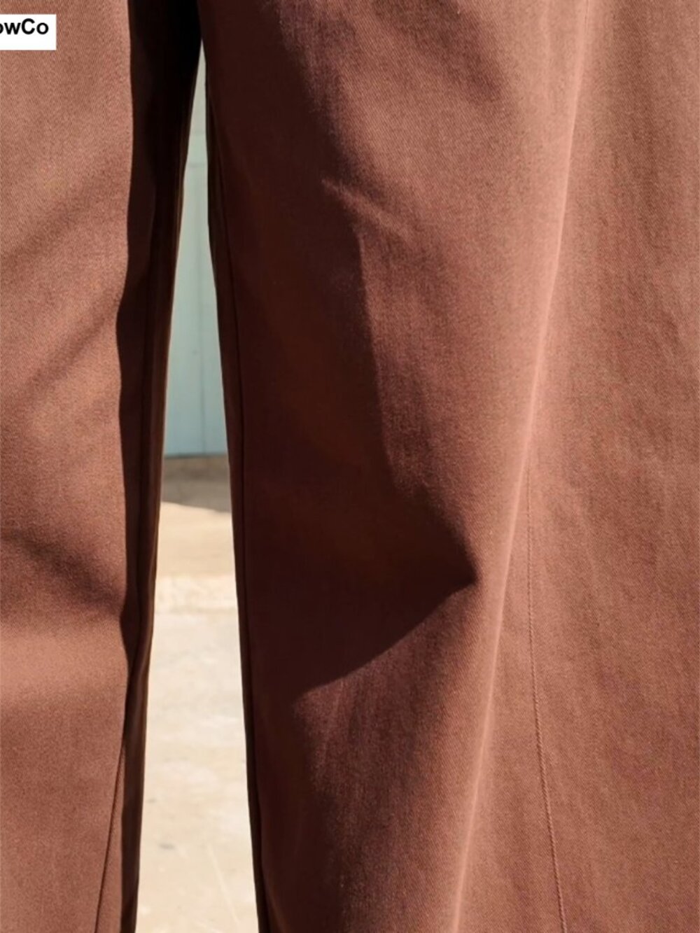 Cotton Wide Leg Pants Low Rise Baggy Drawstring Casual - Picture 6 of 6